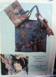 85 ELINOR PEACE BAILEY CAT TAILS CATS TOTE BAG PATTERN